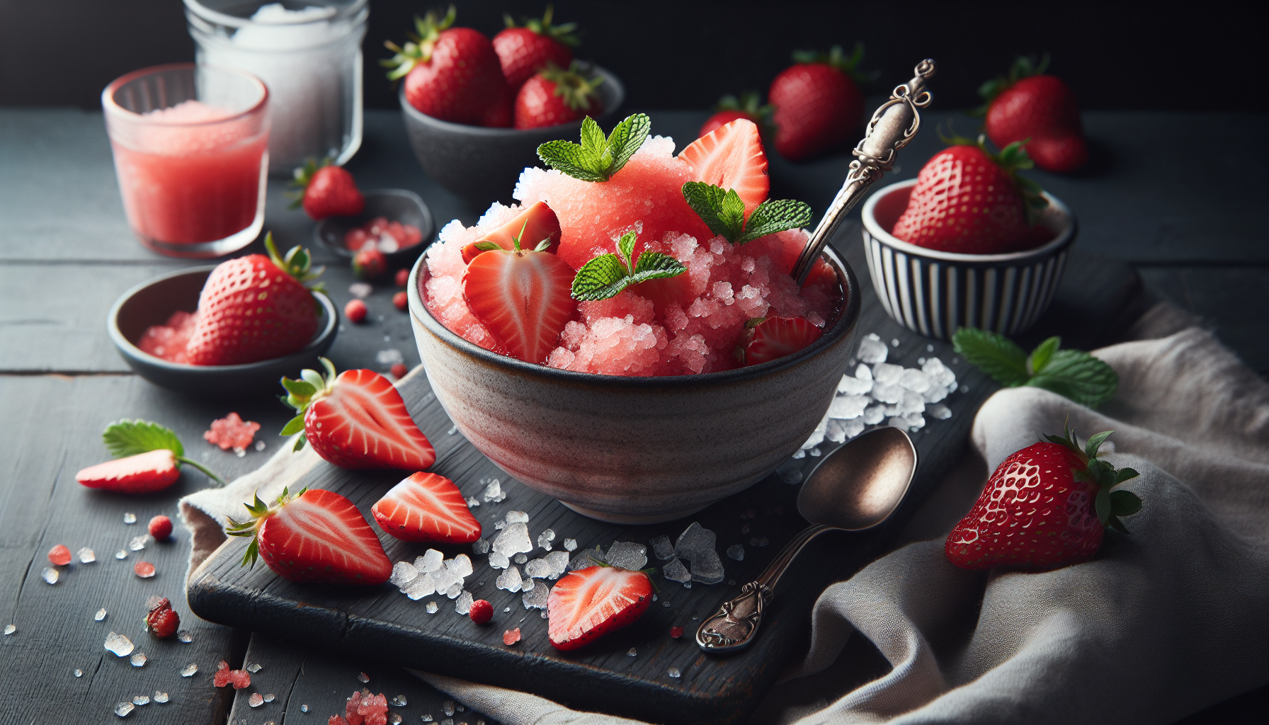 granita di fragola